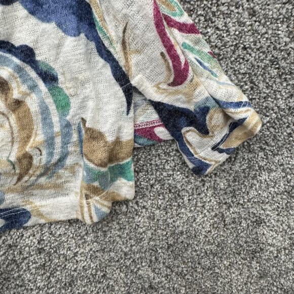 Catherines Cardigan Womens 1X 18/20W Paisley Open Front Lightweight Sweater Top - Picture 8 of 11